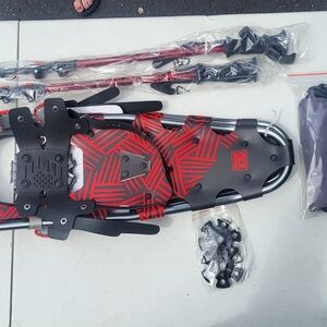 Red and Black Snowshoes